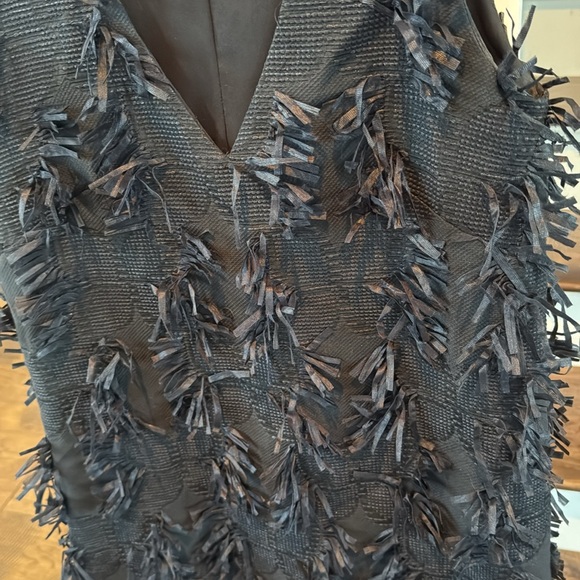 Hunter Bell Fringe Black Party Dress - Picture 9 of 9